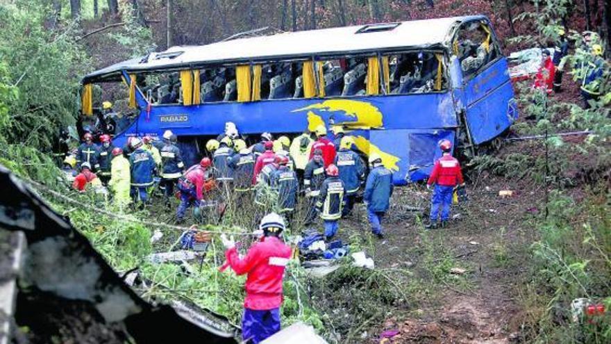 Once muertos y 33 heridos al despeñarse en Portugal un autobús de Bajadoz