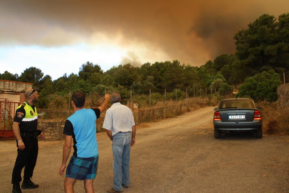 Incendio forestal en Artana