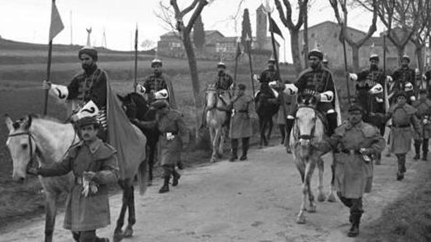 Arribada del patge reial a la ciutat de Berga, els anys 60