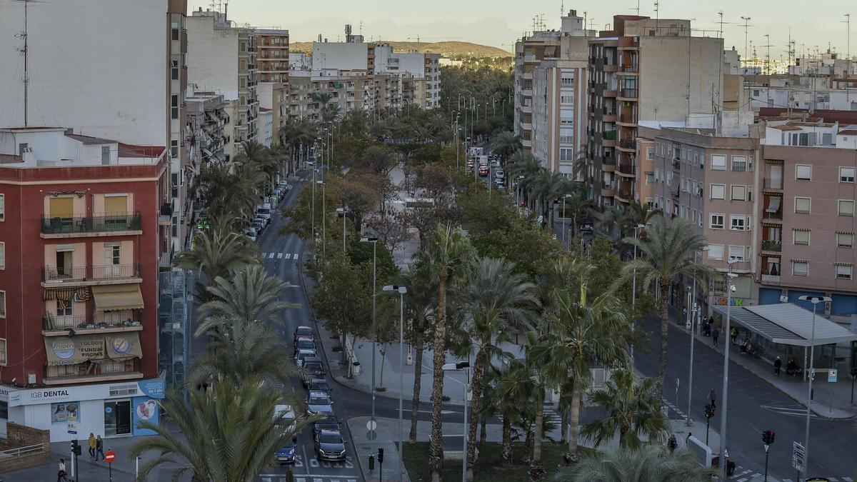 Avenida de la Libertad de Elche, en imagen de archivo