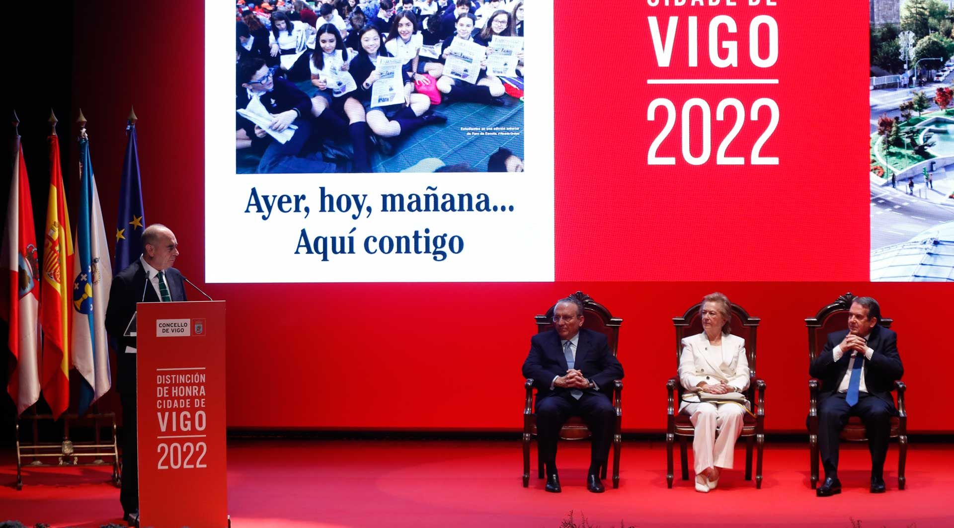 FARO DE VIGO  recoge la distinción Ciudad de Vigo 2022