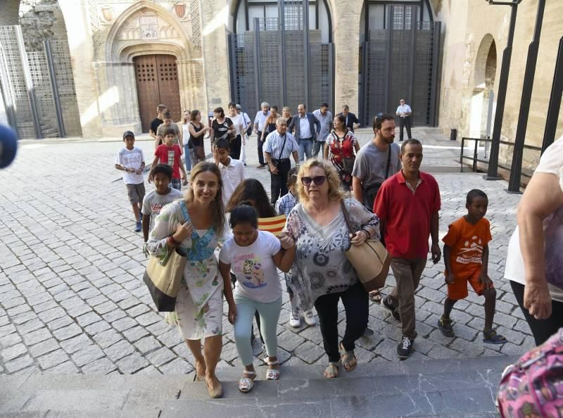 Los niños saharauis visitan las Cortes