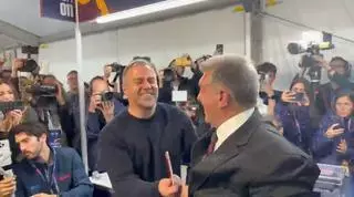 ¿Que ponía en el sobre? Hansi Flick se aseguró que su papeleta era la de Laporta antes de votar