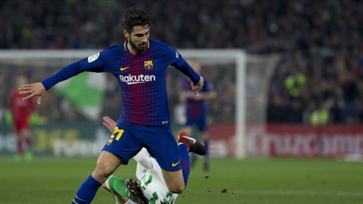 André Gomes se perderá el duelo ante el Valencia en la ida de la semifinal de la Copa