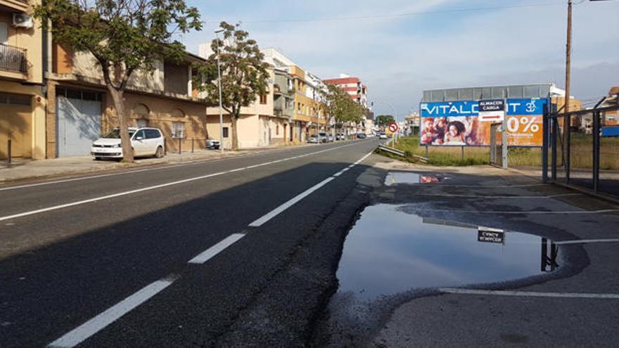 La carretera que va a ser remodelada.