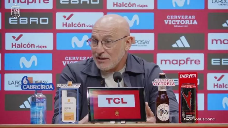 Luis de la Fuente, sobre Marcos Llorente: "Lo hace todo muy bien"