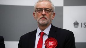 Britain’s opposition Labour Party leaderÂ Jeremy Corbyn waits for the General Election results of the Islington North constituency to be announced at a counting centre in Islington during Britain’s general election, London, Britain December 13, 2019.  REUTERS/Hannah McKay