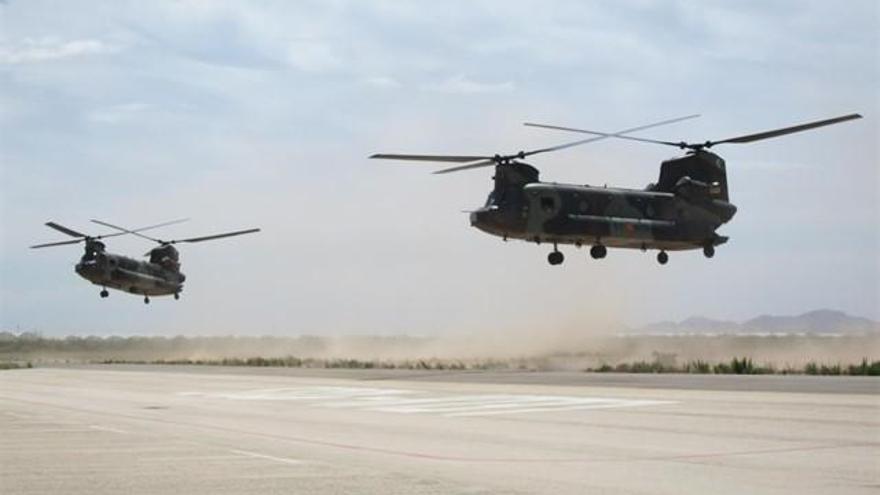 El Ejército suspende la toma de helicópteros en Jaca tras el accidente de dos señoras
