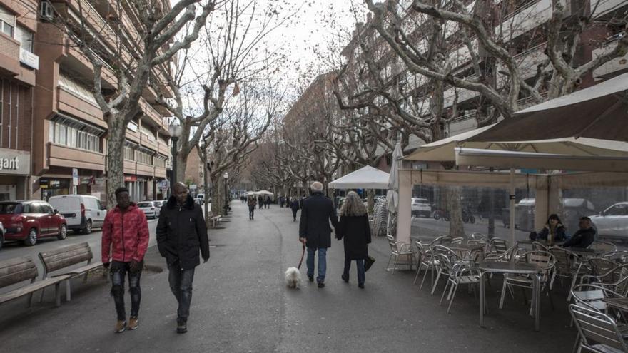 Ambient al passeig de Pere III dissabte a la tarda  | OSCAR BAYONA