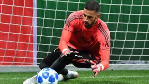 Kiko Casilla en un entrenamiento con el Real Madrid