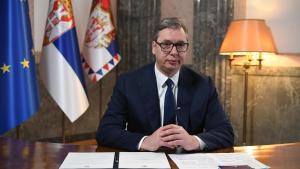 El presidente serbio, Aleksandar Vucic