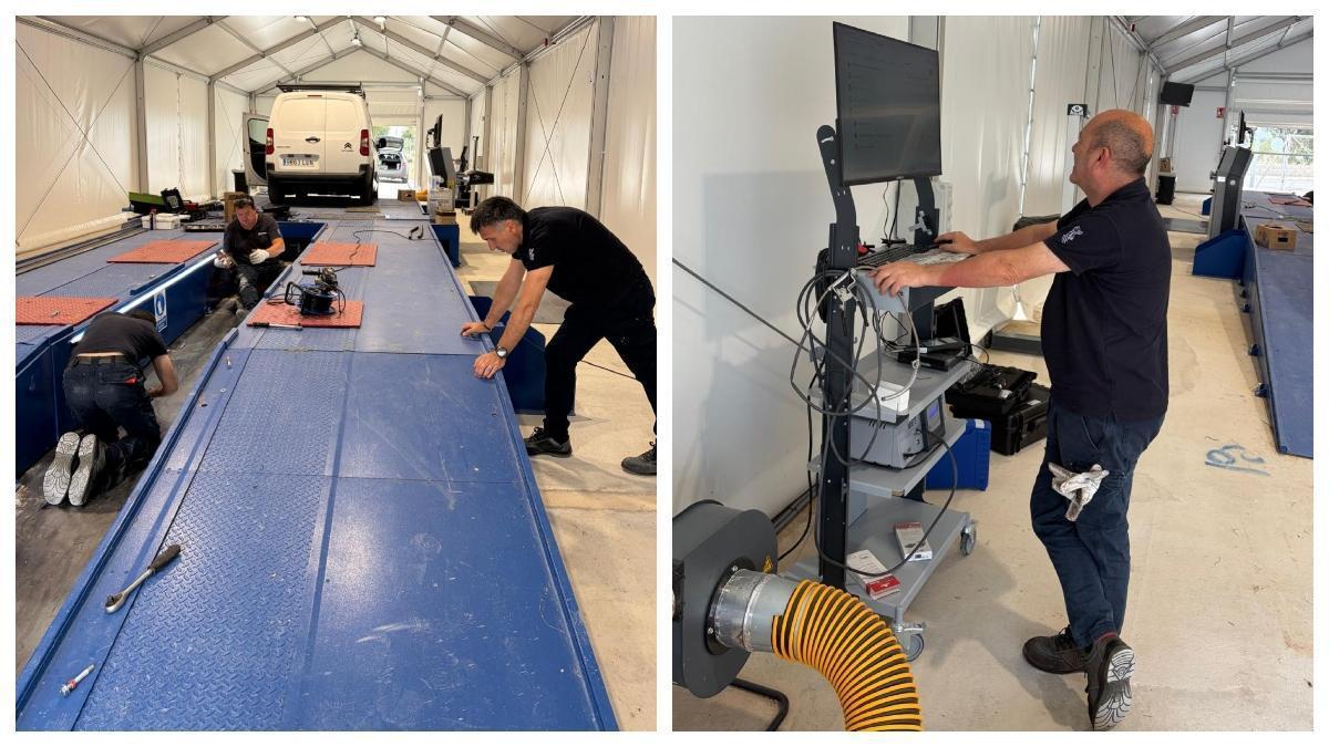 Las instalaciones que albergarán el servicio de ITV permanente en el municipio han acogido sesiones de prueba para su próxima puesta en marcha.
