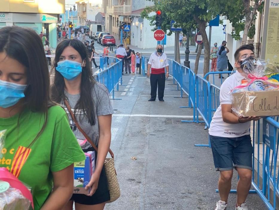 Recogida de alimentos en El Campello por la Virgen del Carmen