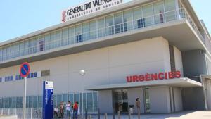 Acceso al servicio de Urgencias del hospital de Gandia.