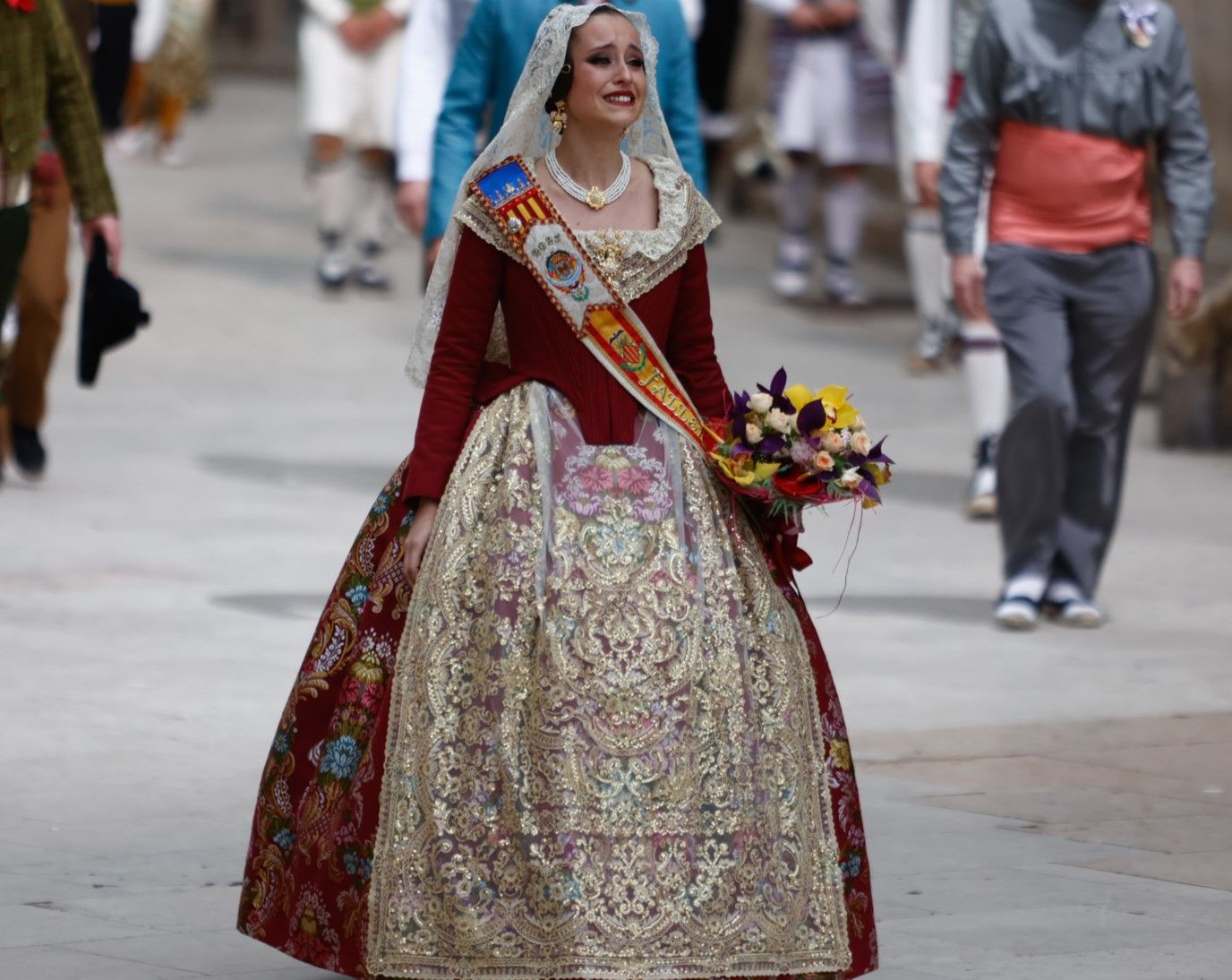 Falleras Mayores en la Ofrenda 2025. Día 17 (1/4)