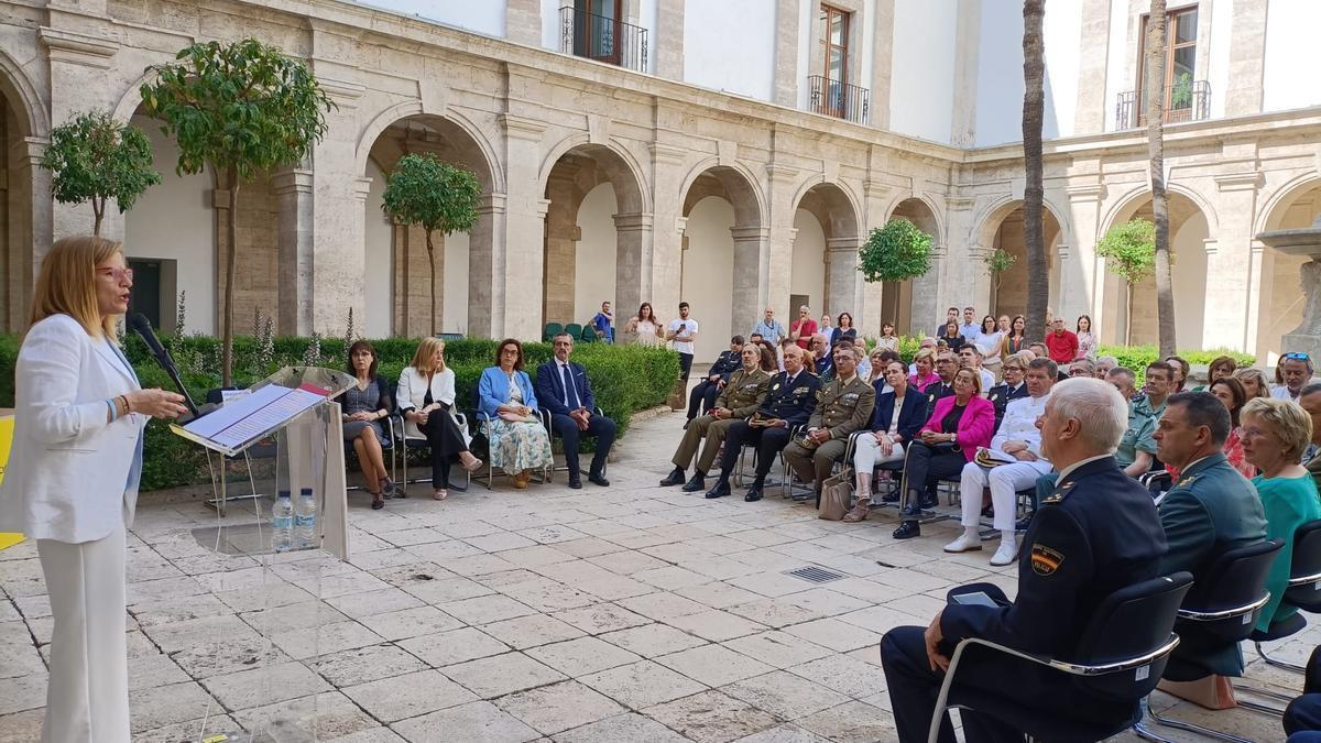 Un momento del acto en la Delegación del Gobierno en la Comunidad Valenciana.