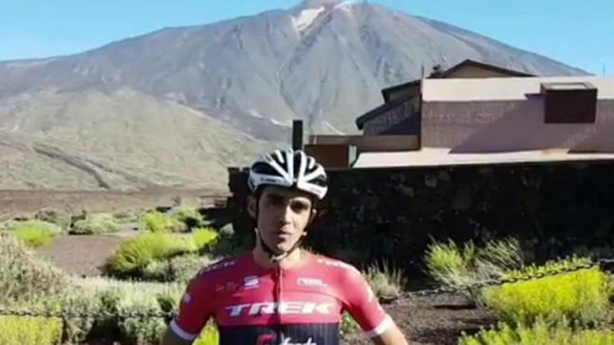 Contador pide respeto a los conductores desde el Teide