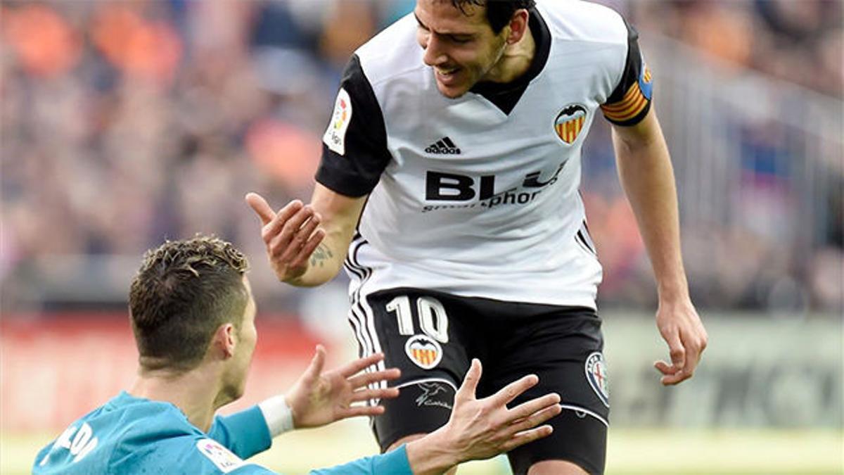 LALIGA| Valencia - Real Madrid (1-4): Cristiano Ronaldo lanzó una patada a Dani Parejo sin balón