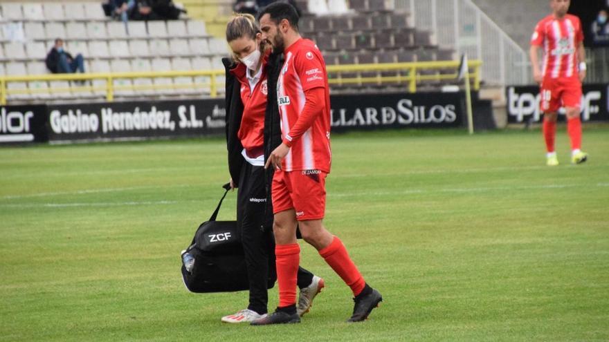 Lesión de Raúl Vallejo del Zamora CF.