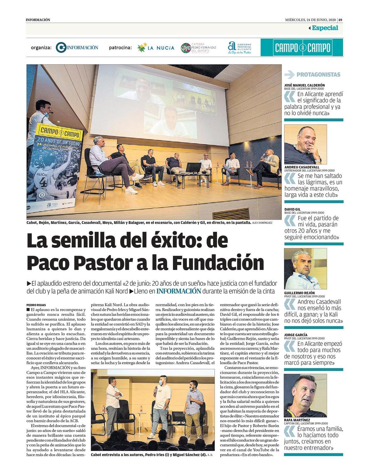 Página publicada en la edición impresa de INFORMACIÓN.