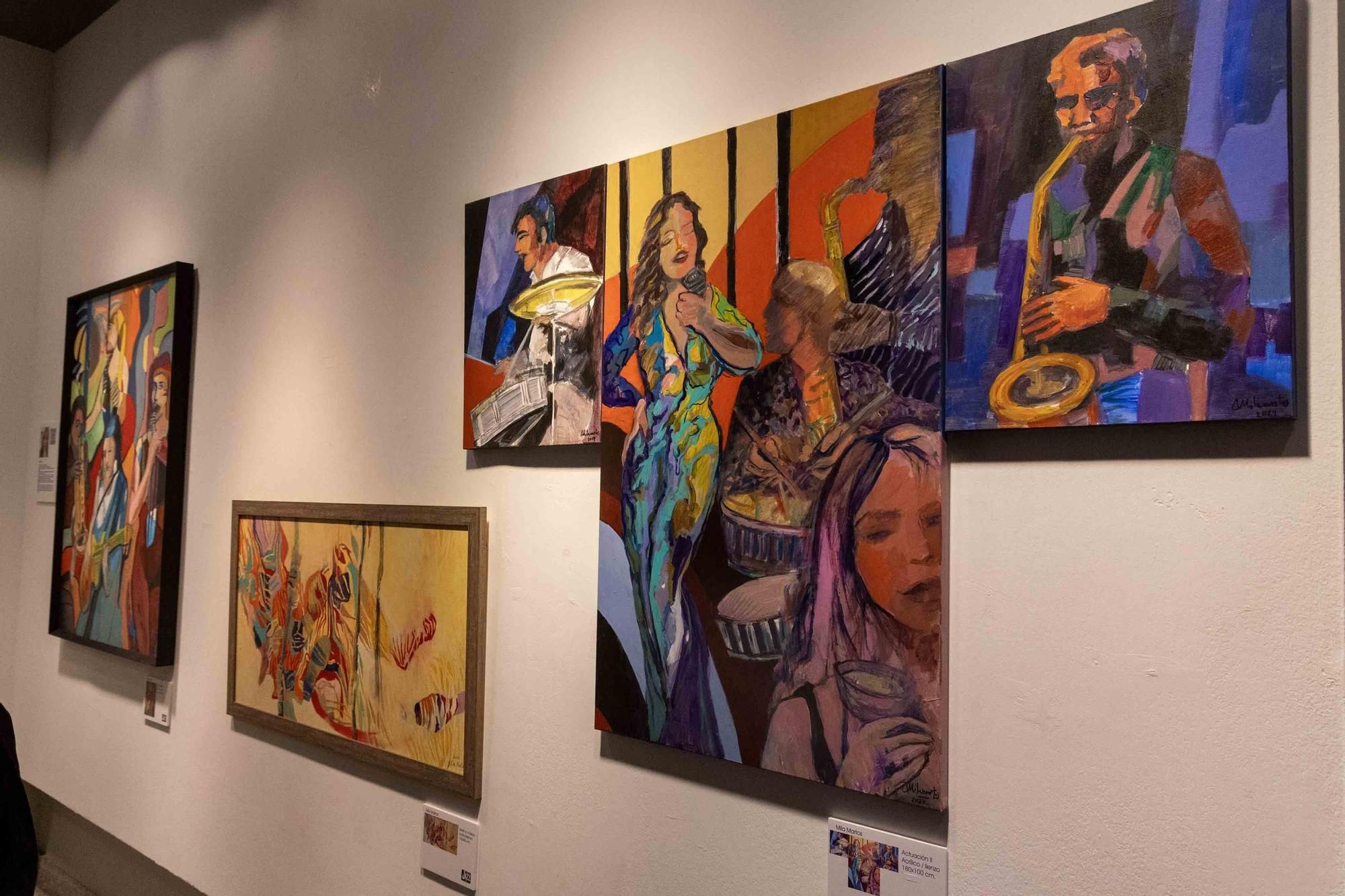 La exposición colectiva de pintura JAZZART y el concierto de JAZZ MEETING QUARTER con CARLA VALLET llena el Centro Municipal de las Artes y anuncia el inicio del Día Internacional del Jazz en Alicante