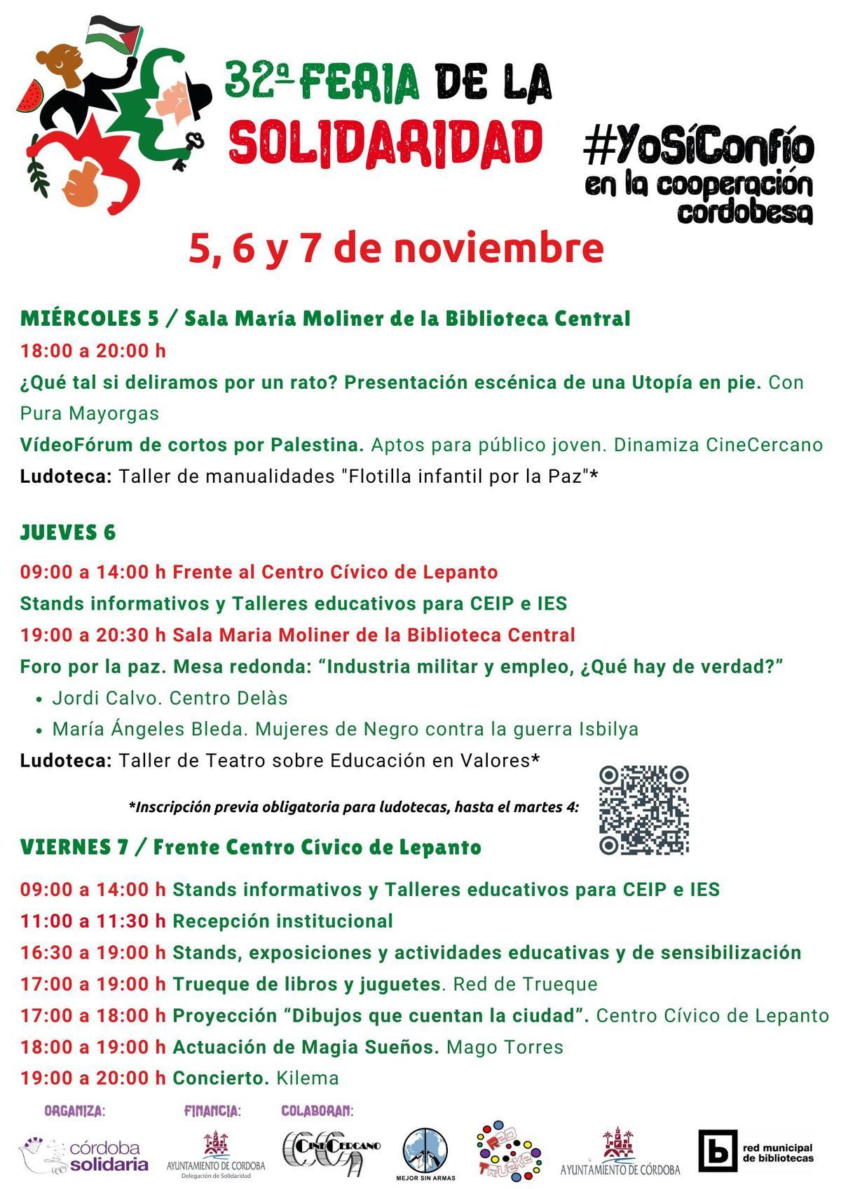 Cartel de la 32ª Feria de la Solidaridad de Córdoba.