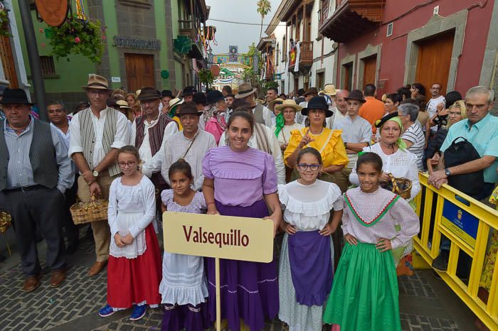 Carretas y grupos en la romería del Pino