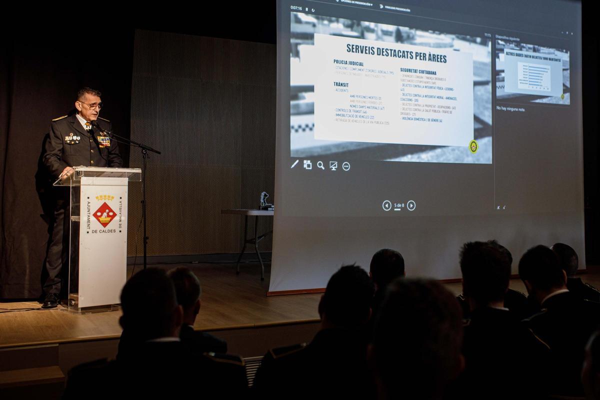 La celebració del Dia de la Policia Local de Caldes de Malavella, en imatges