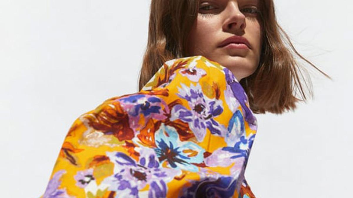 Vestido de flores de Zara