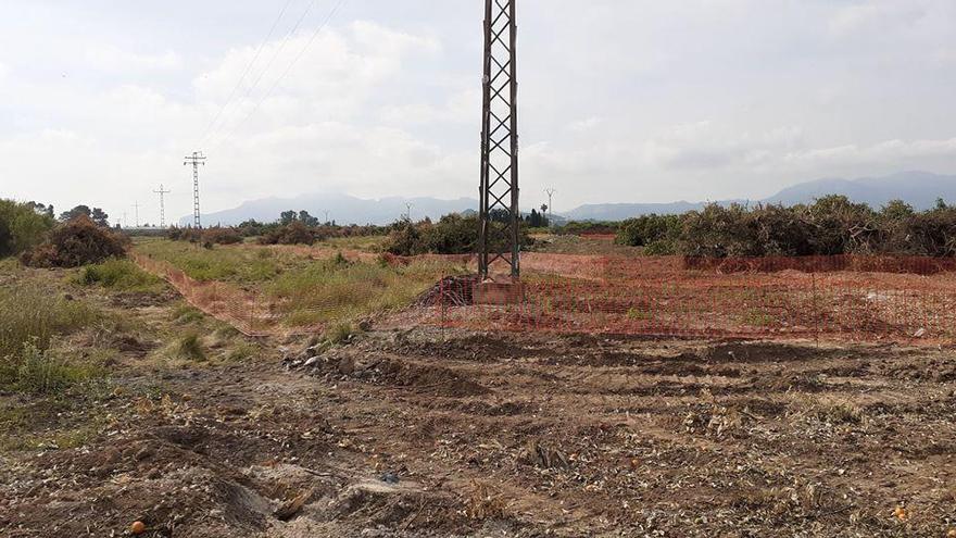 Las obras del Acceso Sur de Oliva, en una imagen reciente.