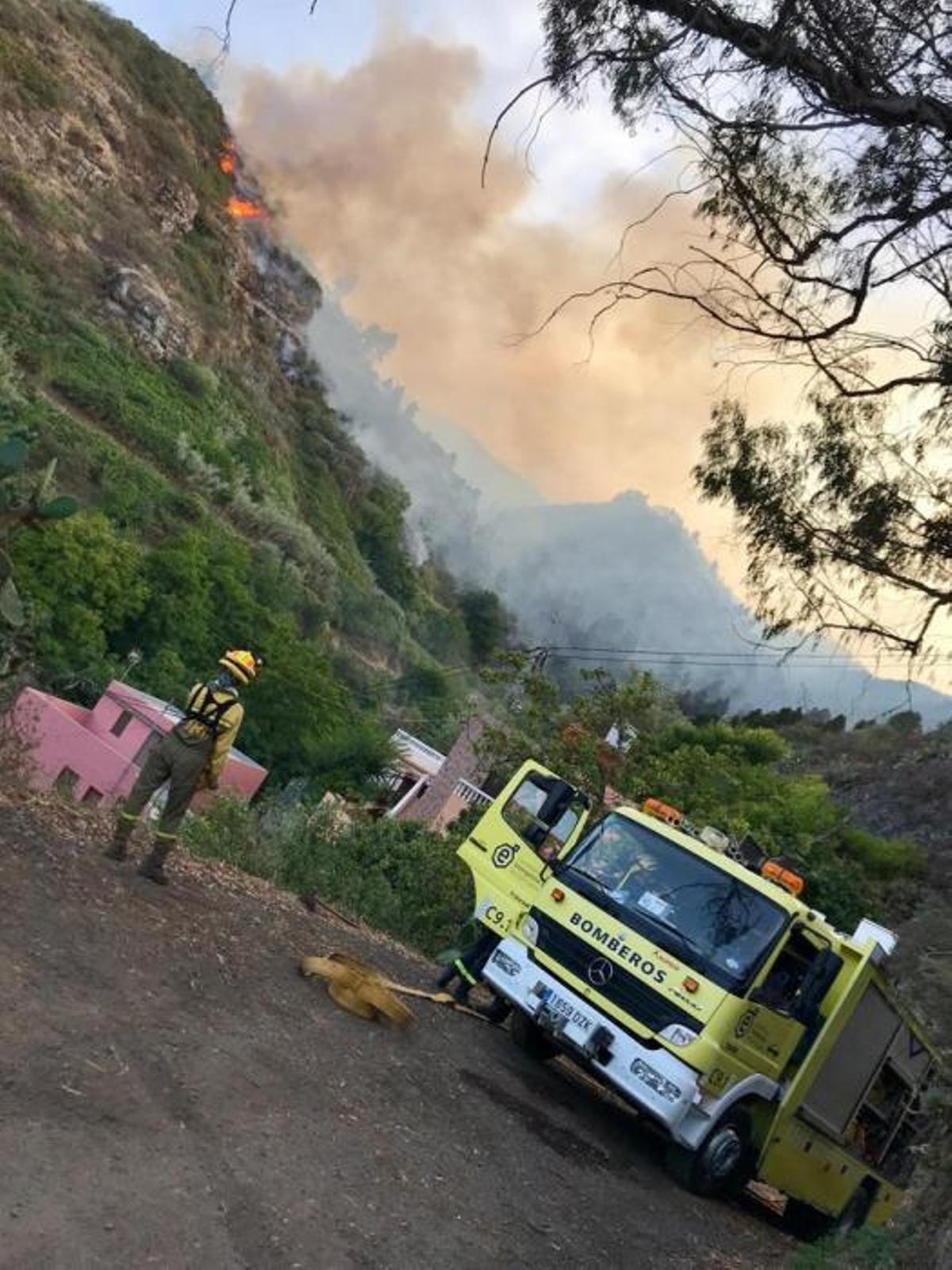 El incendio de Gran Canaria, a lunes 19 de agosto