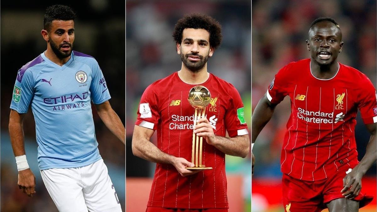 Mahrez , Salah y Mané.