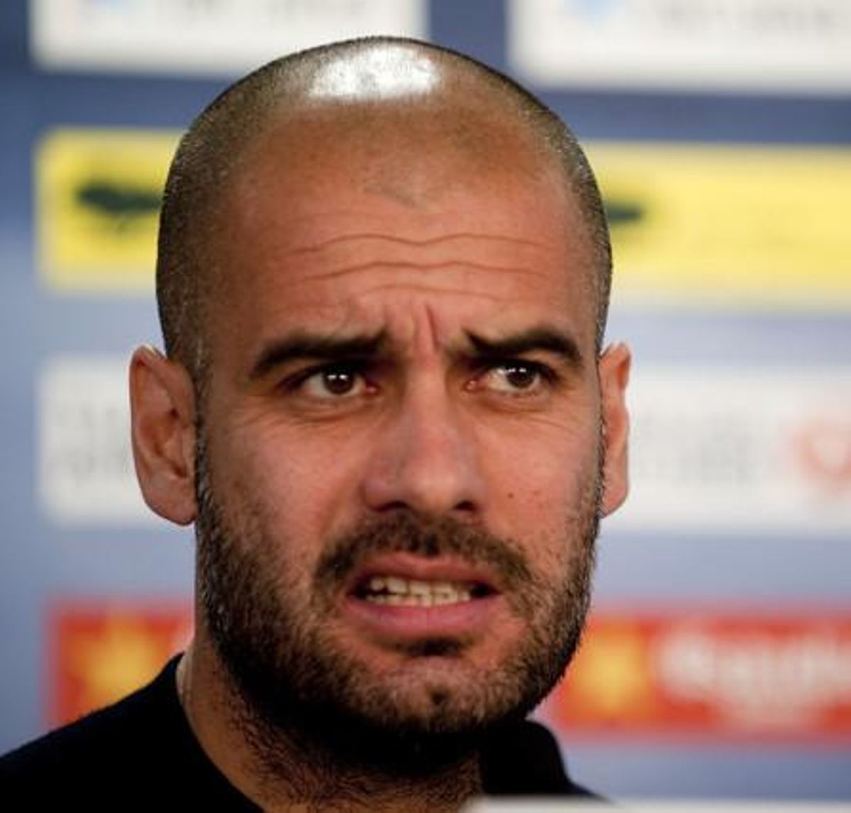 Guardiola, a la roda de premsa.