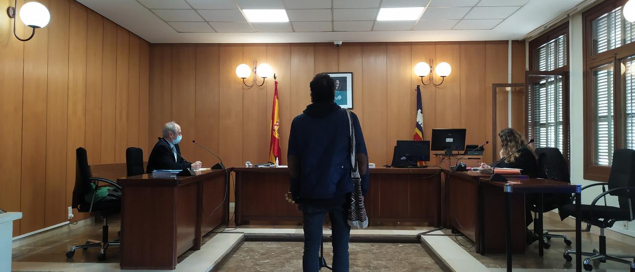 El hombre condenado, durante el juicio celebrado en Palma.