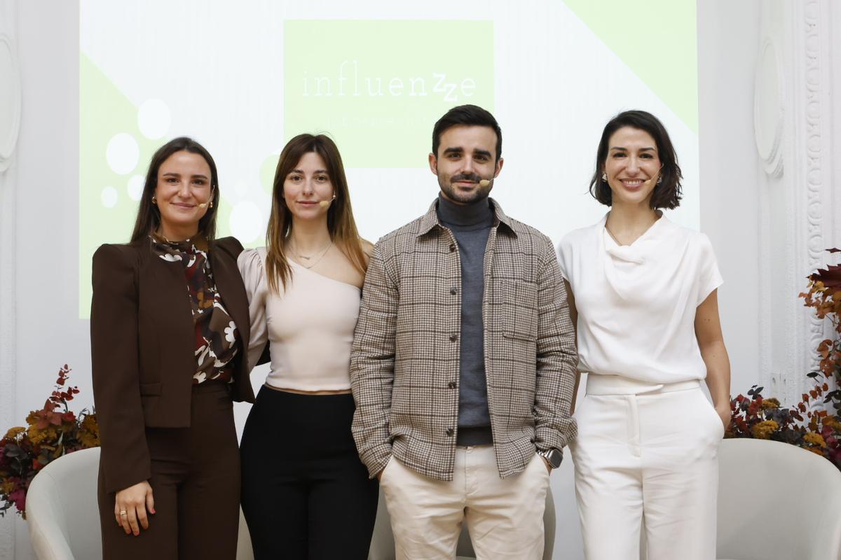 De izquierda a derecha los 'influencers'  Marta Pombo , Gemma Gallardo , Natcher e Izanami Martínez