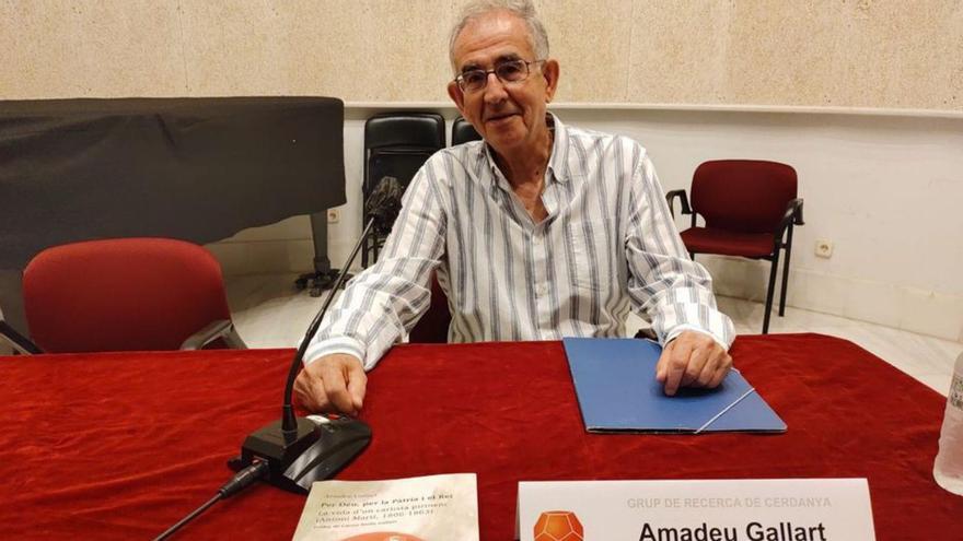 Amadeu Gallart durant la presentació al Museu Cerdà | GRC