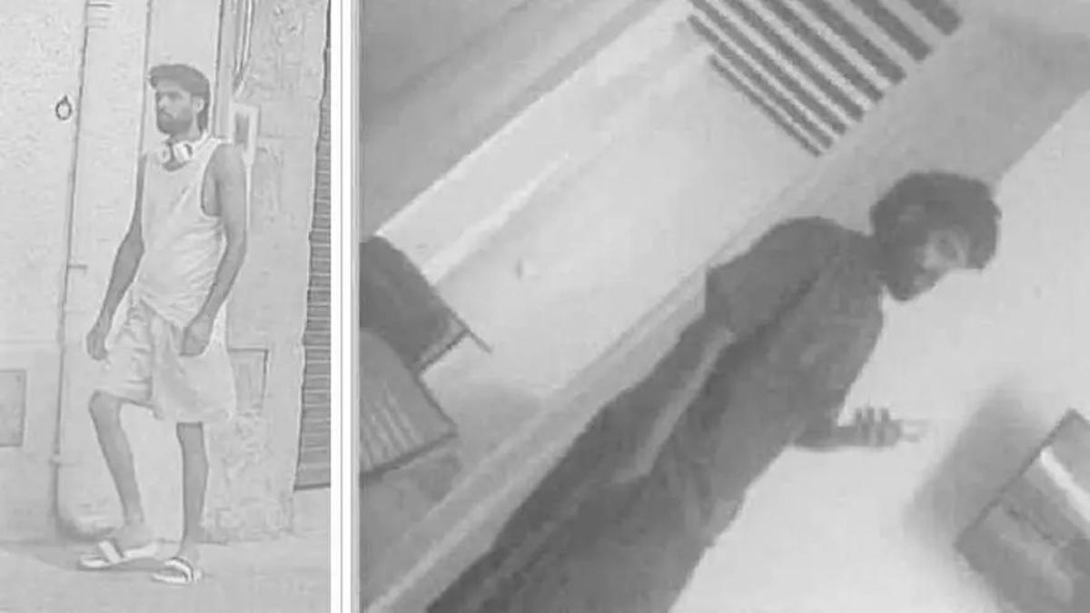A la izquierda, la imagen del detenido captada en la Vall den Bas; a la derecha, la fotografía del fugitivo incluida en la documentación policial.