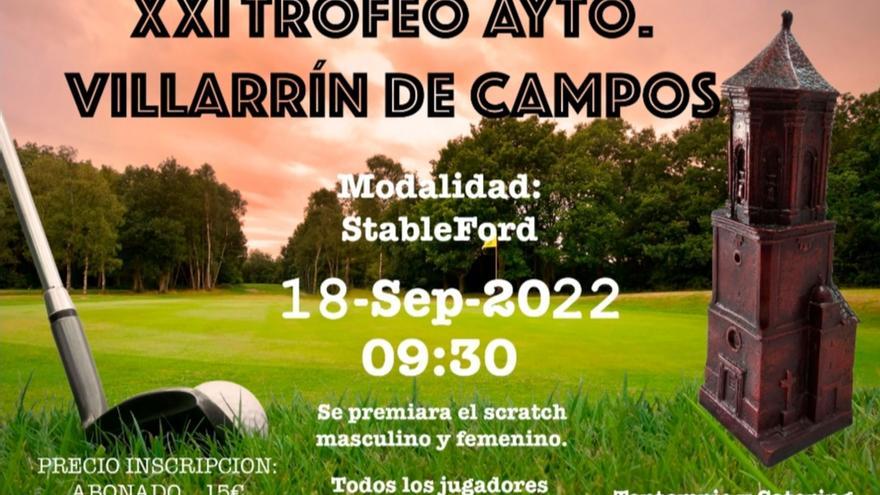 El cartel anunciador del trofeo.