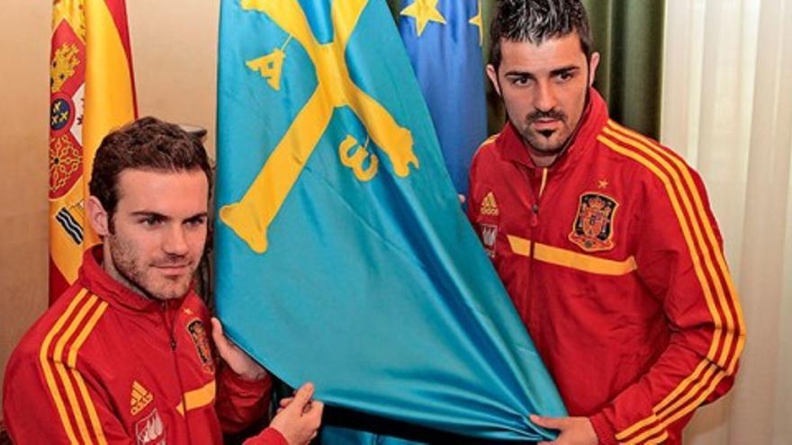 La selección española ya está en Gijón