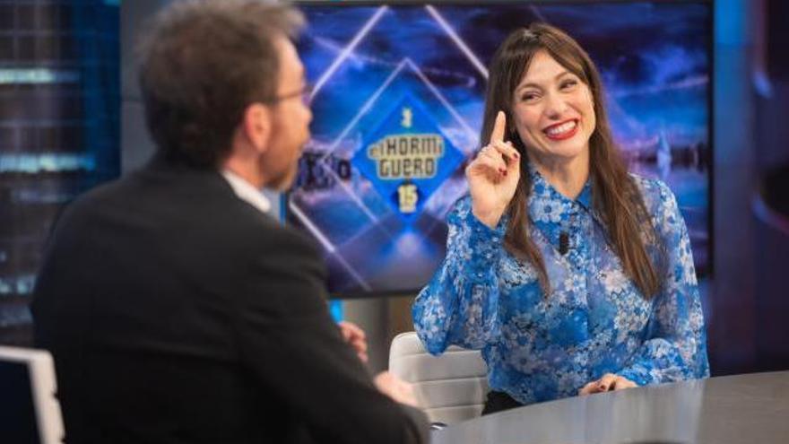 Natalia Verbeke, en su visita a &#039;El Hormiguero&#039;.