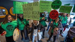 Acción de la Pah  para reclamar alquileres sociales para Djamila y Rosario