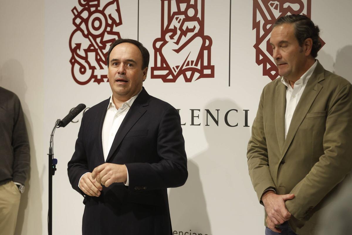 Valencia. Candidato a presidir la Generalitat. Reunión del Grupo Popular en las Corts. Registro de la candidatura de Juanfran Pérez Llorca La reunión empieza a las 10:30h y el registro debe ser después. VLC