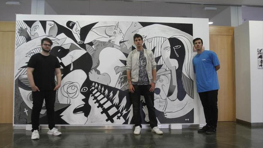 Presentación del mural &#039;La desbandá&#039;