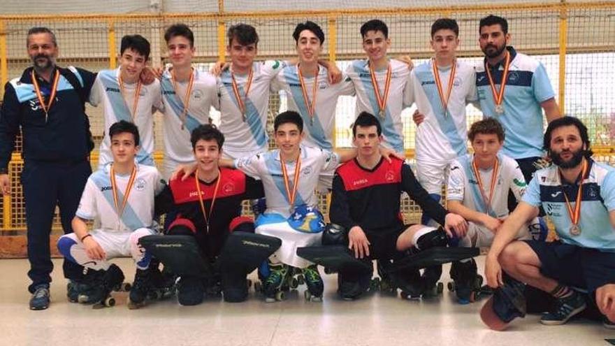 La selección gallega se cuelga la plata en el Campeonato de España