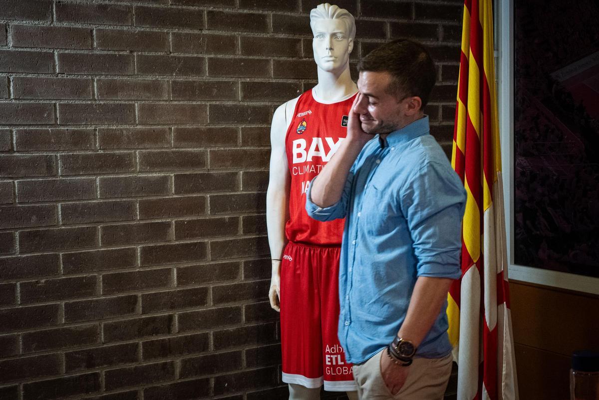 Xevi Pujol, el dia del seu adéu com a director esportiu del Baxi