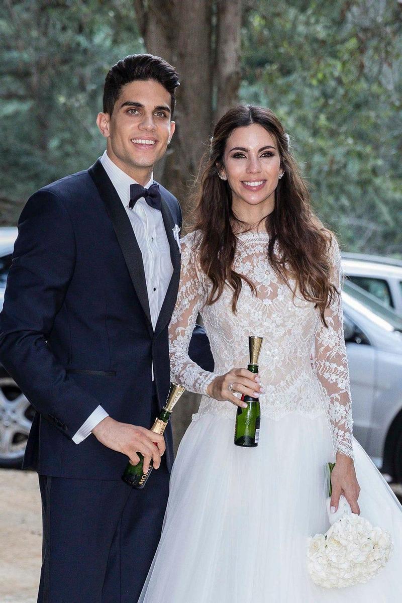 Así ha sido la boda de Marc Bartra y Melissa Jiménez