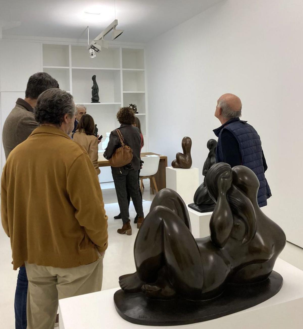 Visitantes en la muestra. | Cedida