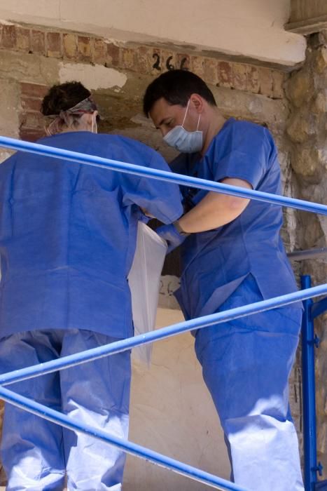 Exhumación fusilados de la guerra civil en el cementerio de Ontinyent