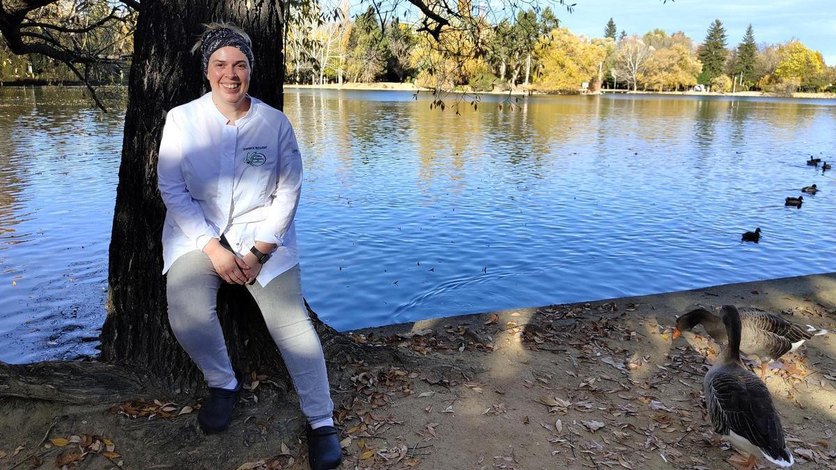 La cuinera Marta Vidal, a l'estanc de Puigcerdà.