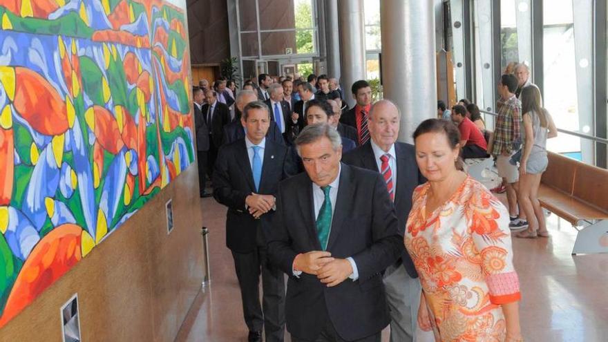 Autoridades en el Palacio de Congresos en la inauguración de las jornadas de los ingenieros técnicos.